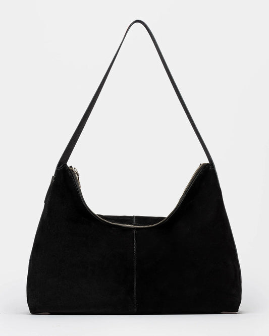 Bolso Gaia En piel Gamuza Prune