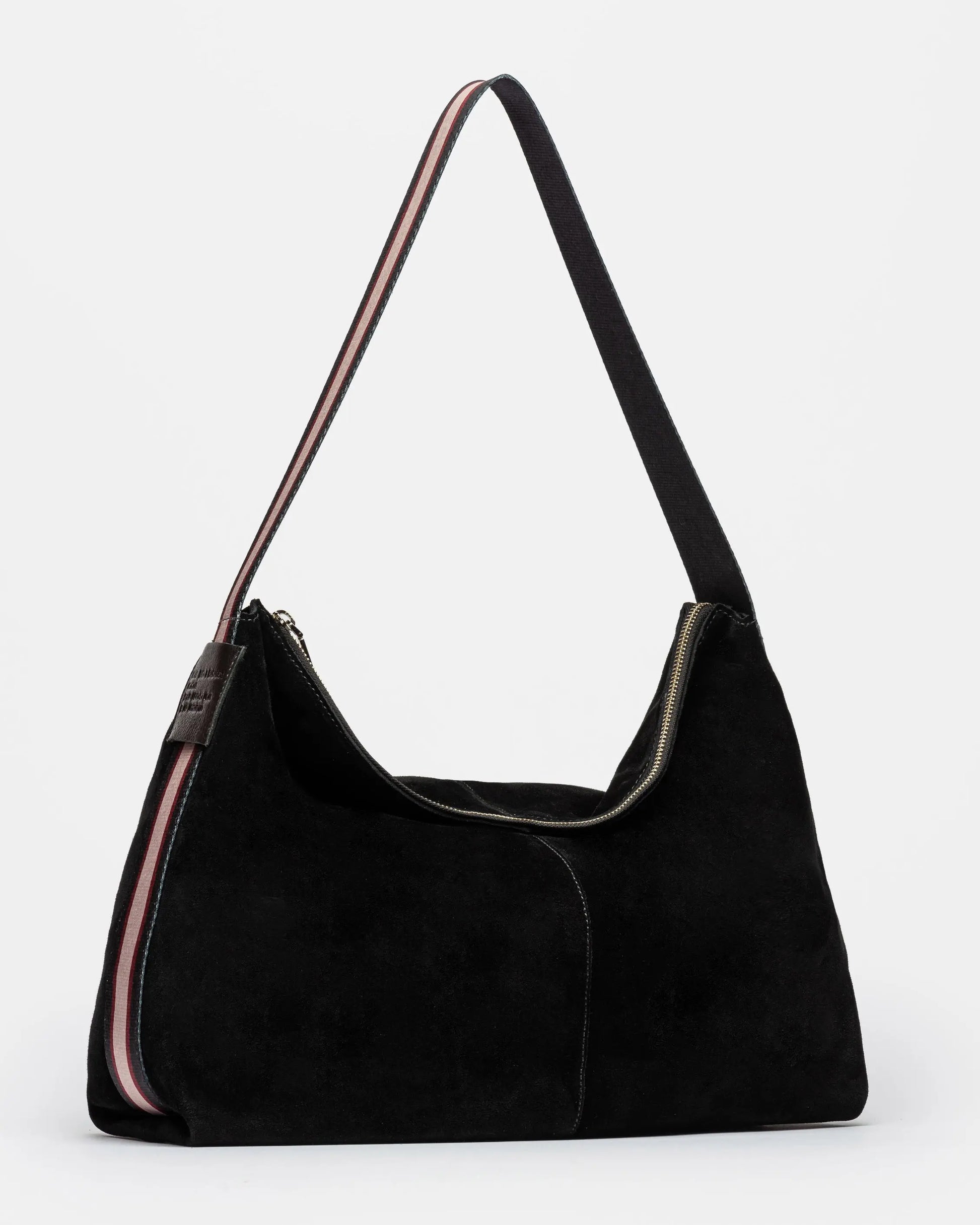 Bolso Gaia En piel Gamuza Prune