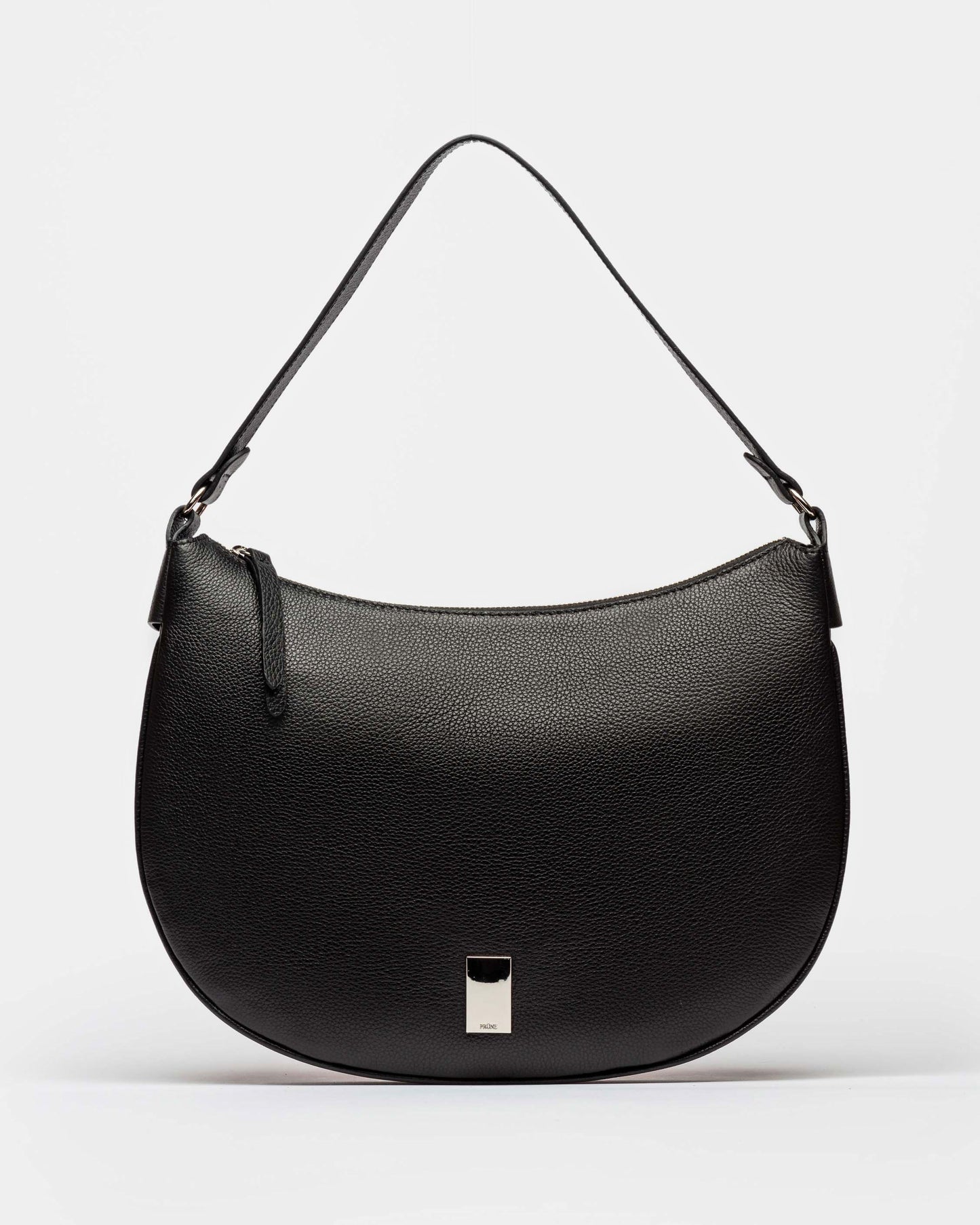 Bolso Lua En Piel Graneada Prune