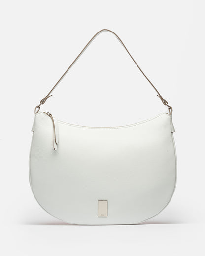 Bolso Lua En Piel Graneada Prune