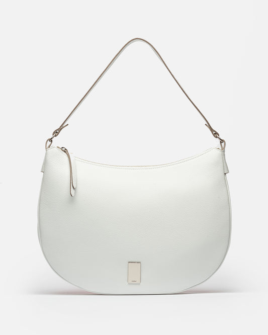 Bolso Lua En Piel Graneada Prune